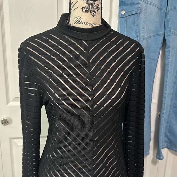 PrettyLittleThing High Neck Illusion Bodysuit - Picture 2 of 12